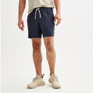 FLX Navy Blue 7 inch Stretch Men’s Lined Athletic Shorts, Size Small